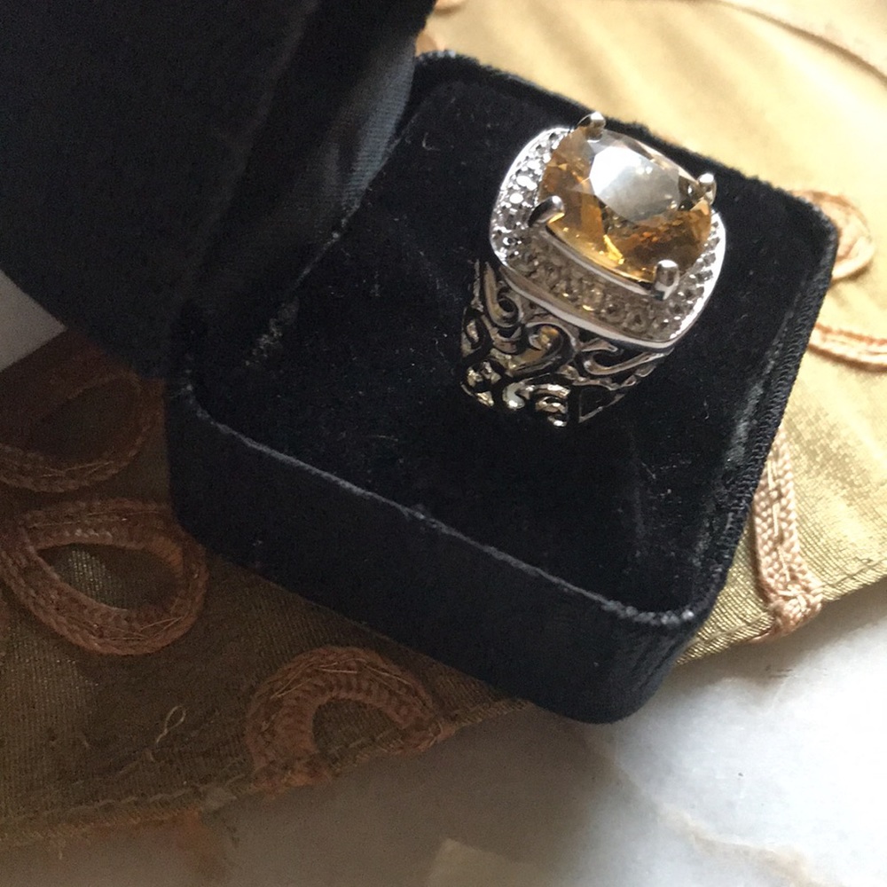 Citrine silver ring - Picture 3 of 15
